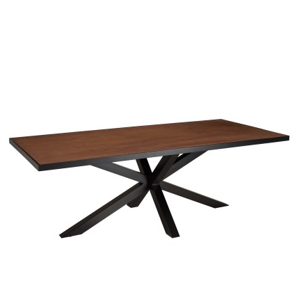 Table à manger BASILE 220x100 couleur rouille