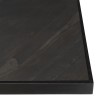 Table à manger BASILE 220x100cm plateau noir effet pierre
