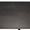 Table à manger BASILE 220x100cm plateau noir effet pierre