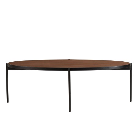 Table basse ovale BASILE 131x65cm couleur rouille