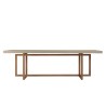 WALLY Rectangular Dining Table 243x100cm in Beige Concrete