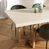 DAK Rectangular Dining Table 243x100cm in Beige Concrete