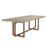 WALLY Rectangular Dining Table 243x100cm in Beige Concrete