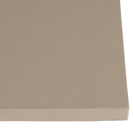 WALLY Square Coffee Table 107x107cm - Beige Concrete & Teak Legs