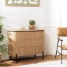 CHARLIE - Retro Brown Chest of Drawers with 3 Drawers
