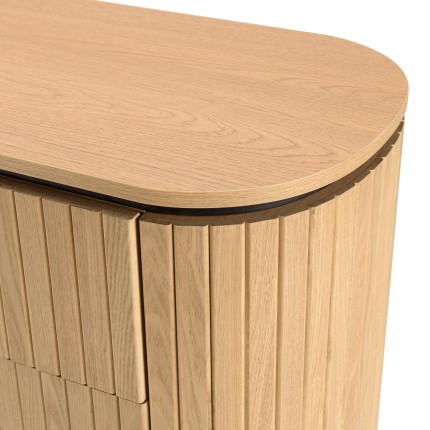 Commode CHARLIE marron 3 tiroirs rétro