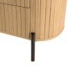 Commode CHARLIE marron 3 tiroirs rétro