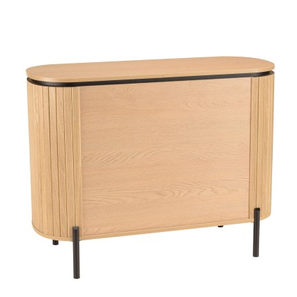 Commode CHARLIE marron 3 tiroirs rétro