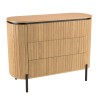 CHARLIE - Retro Brown Chest of Drawers with 3 Drawers