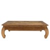 Table opium SIXTINE en teck recyclé 120x120cm
