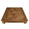 Table opium SIXTINE en teck recyclé 120x120cm
