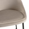 TOM - Set of 2 Buff Velvet Island Stools