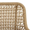 Lot de 2 fauteuils jardin VALERIA en teck et rotin synthétique