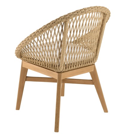 VALERIA Set of 2 Rounded Garden Armchairs