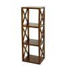 LORINE Brown Shelf Unit with 3 Compartments - Mindi Wood