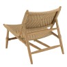 Lot 2 fauteuils lounge jardin teck rotin synthétique