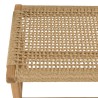 Banc de jardin VALERIA en teck et rotin synthétique