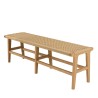 Banc de jardin VALERIA en teck et rotin synthétique