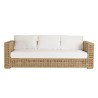 Valeria 6-Seater Garden Furniture Set - Beige Synthetic Rattan