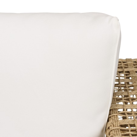 Valeria 6-Seater Garden Furniture Set - Beige Synthetic Rattan