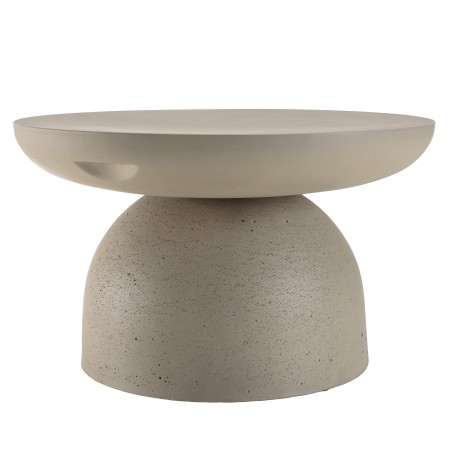 Table basse ronde HECTOR 70x70cm effet béton