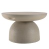 Table basse ronde HECTOR 70x70cm effet béton