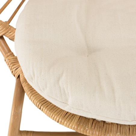Fauteuil en rotin KALLY - Style bohème