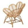 KALLY - Honey Brown Rattan Flower Armchair