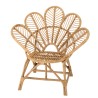 KALLY - Honey Brown Rattan Flower Armchair