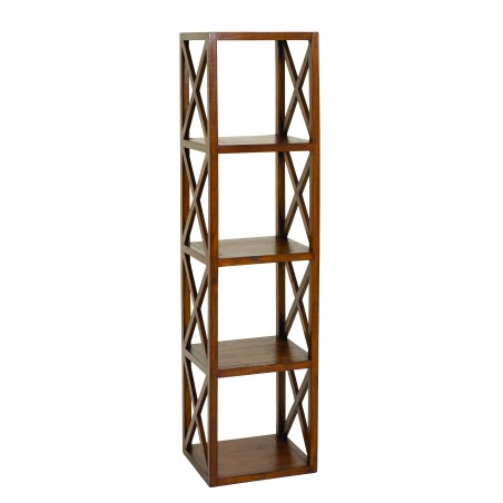 LAUREN Brown Shelf Unit with 4 Compartments 40 cm - Mindi Wood