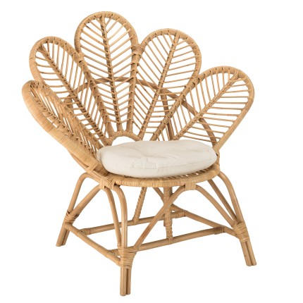 Fauteuil en rotin KALLY - Style bohème