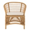 Fauteuil en rotin naturel KALLY - Confort et élégance
