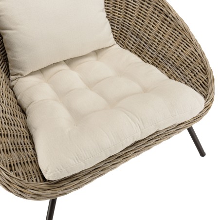 Fauteuil lounge KALLY en kubu