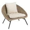 Fauteuil lounge KALLY en kubu