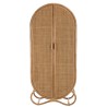 Armoire en rotin KALLY 2 portes cannage brun miel
