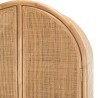 Armoire en rotin KALLY 2 portes cannage brun miel
