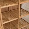 Armoire en rotin KALLY 2 portes cannage brun miel