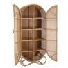 KALLY - 2-door Rattan Cabinet | Honey Brown Cane Work