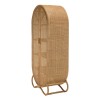 Armoire en rotin KALLY 2 portes cannage brun miel