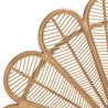 Tête de lit demi-lune KALLY en rotin brun miel 140/160cm