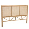 Tête de lit en rotin brun miel 160x110 cm - Style bohème chic