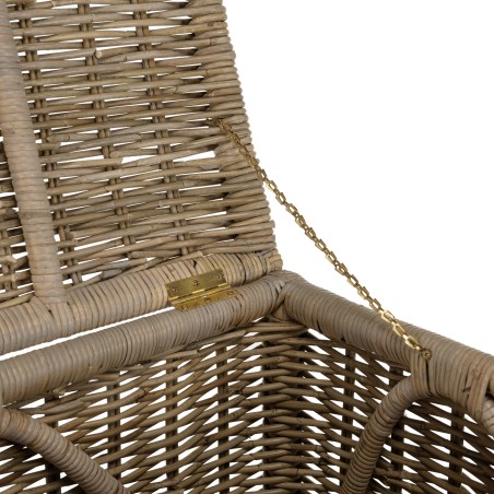 Set de 2 coffres de rangement KALLY en kubu naturel