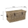 KALLY Storage Chest in Natural Kubu 100cm