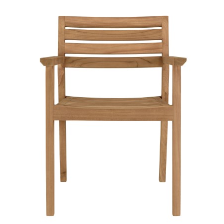 Lot de 2 fauteuils de jardin en teck KALLY