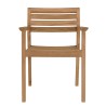 Lot de 2 fauteuils de jardin en teck KALLY