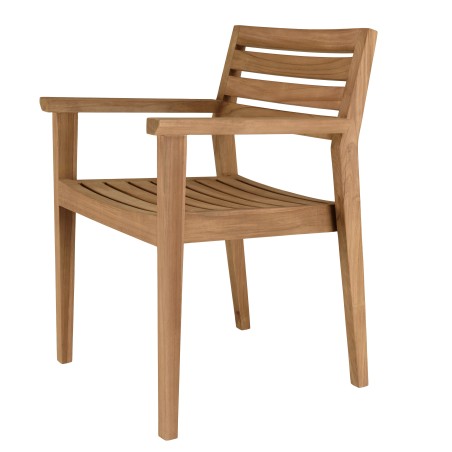 KALLY - Set of 2 Teak Garden Armchairs