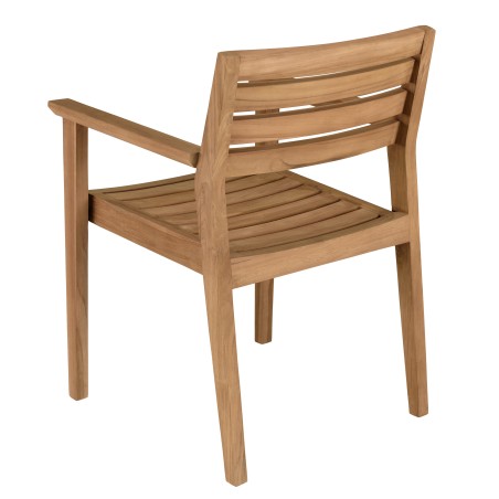 Lot de 2 fauteuils de jardin en teck KALLY