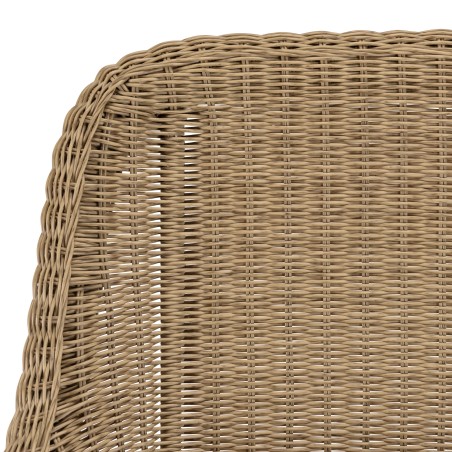 Lot 2 fauteuils jardin rotin synthétique KALLY
