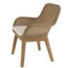 Lot 2 fauteuils jardin rotin synthétique KALLY