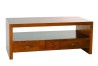 LAUREN Brown TV Stand with 2 Large Drawers and 1 Small Drawer